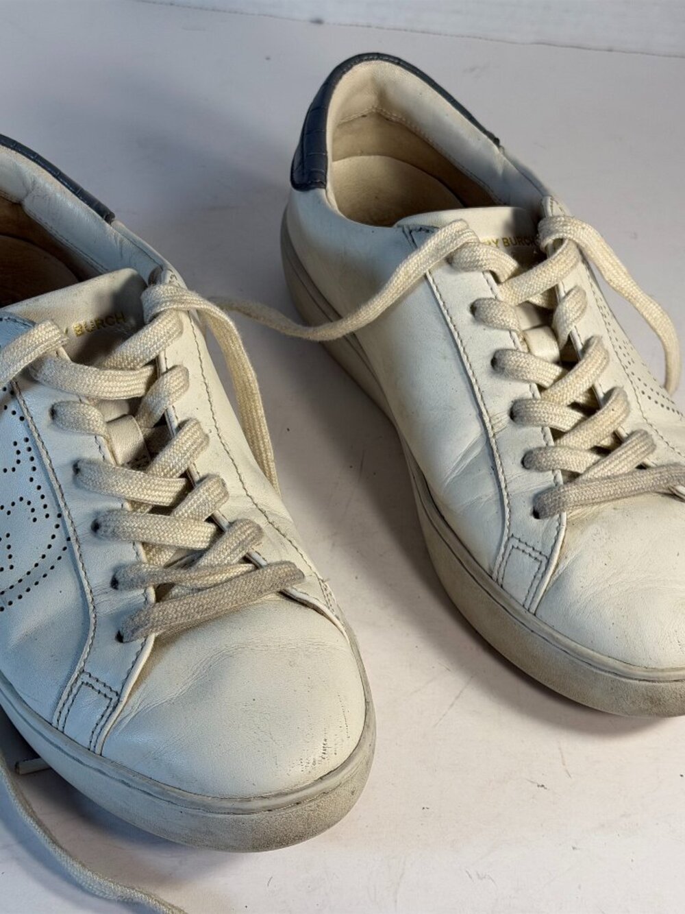 Tory Burch White leather sneakers Women's 7.5